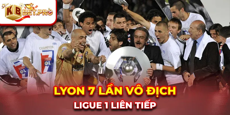 Lyon 7 lần vô địch Ligue 1 liên tiếp